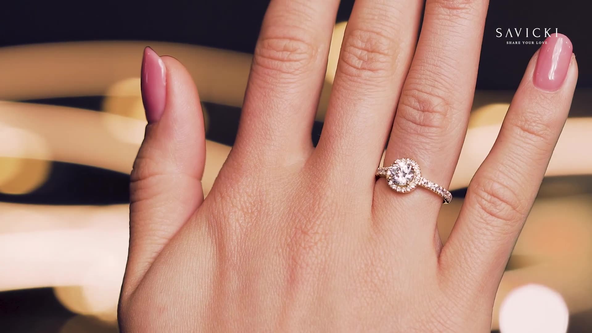 Zásnubní prsten This is Love: bílé zlato, rubín, diamanty