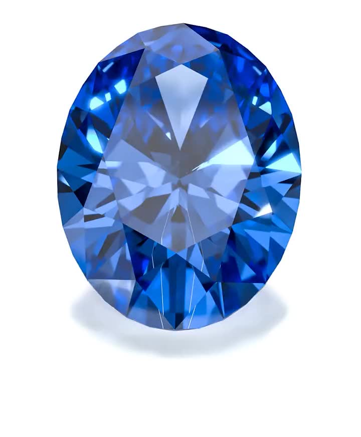 Side-Stone Engagement Ring: white gold, blue sapphire, diamonds