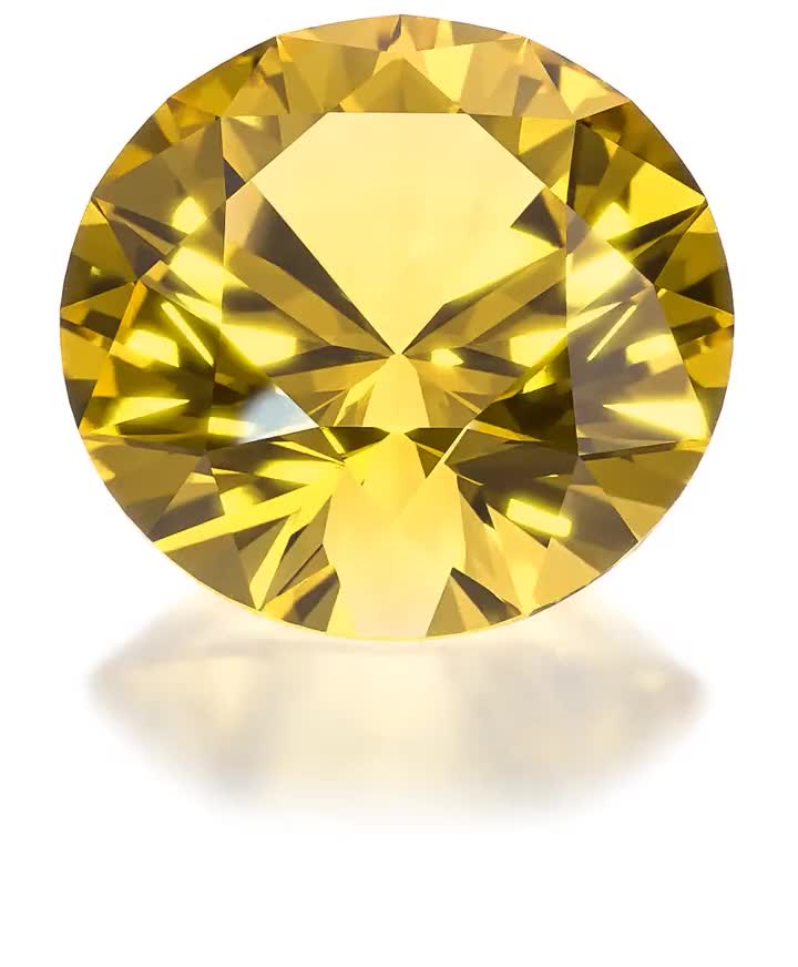 Pendant The Journey: gold, yellow sapphire