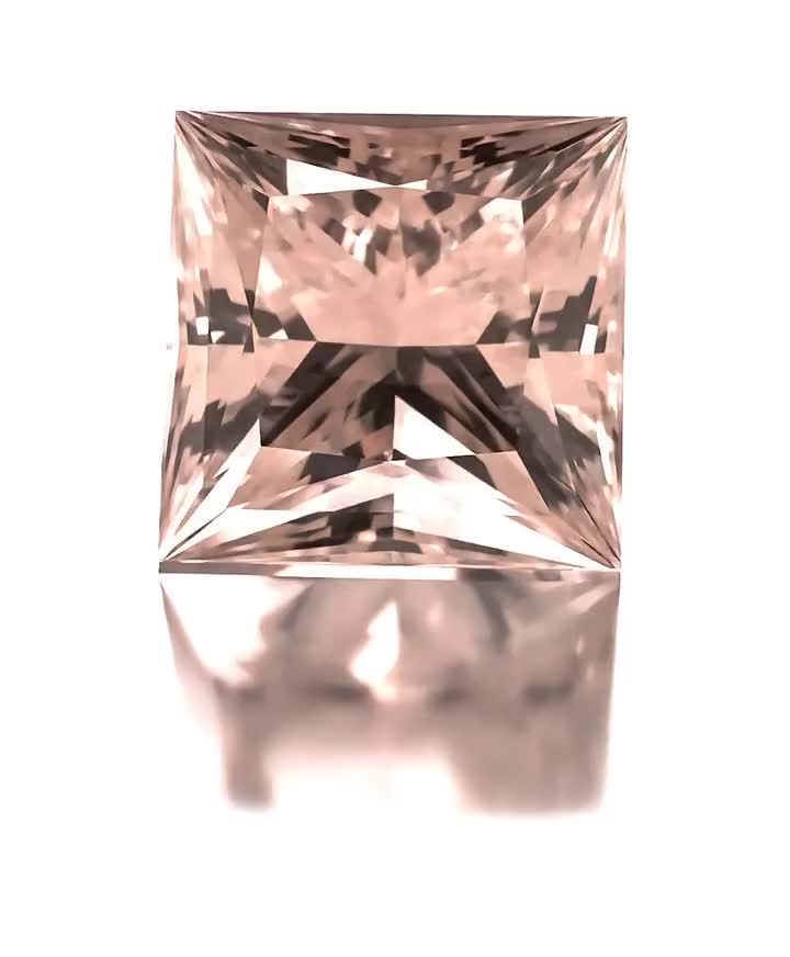 Pierścionek zaręczynowy Savicki: różowe złoto, morganit, diamenty