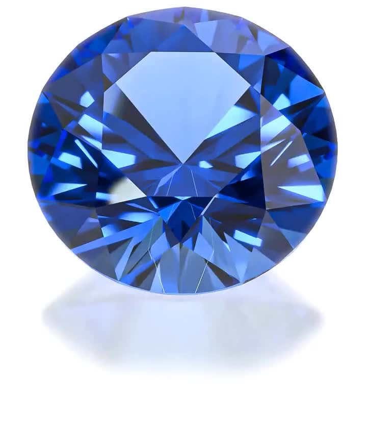 Zásnubní prsten This is Love: růžové zlato, modrý safír, diamanty