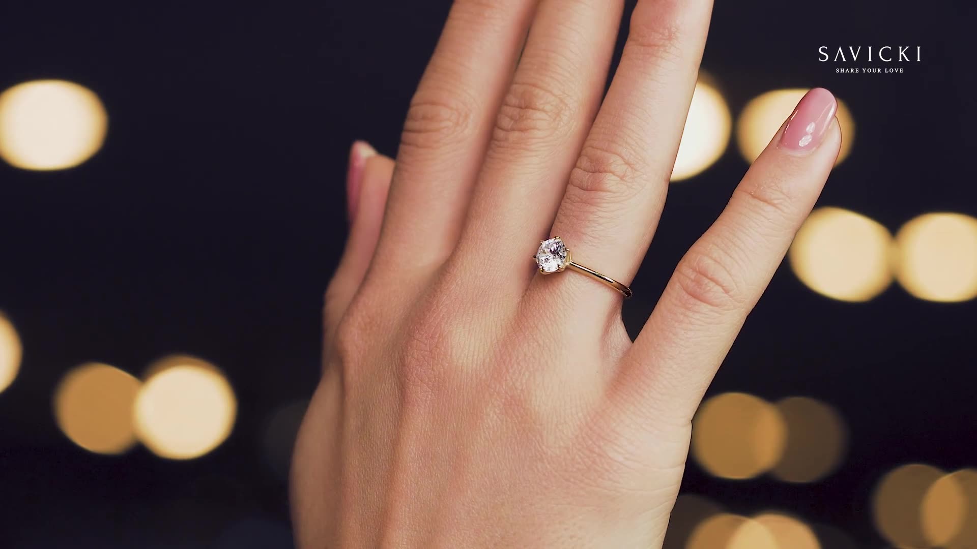 The Journey Collection | Solitaire Engagement Ring: two colour gold, diamonds